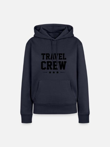 Travel Crew - Frauen Premium Bio Hoodie - Navy