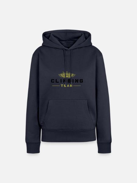 Climbing Team - Frauen Premium Bio Hoodie - Navy