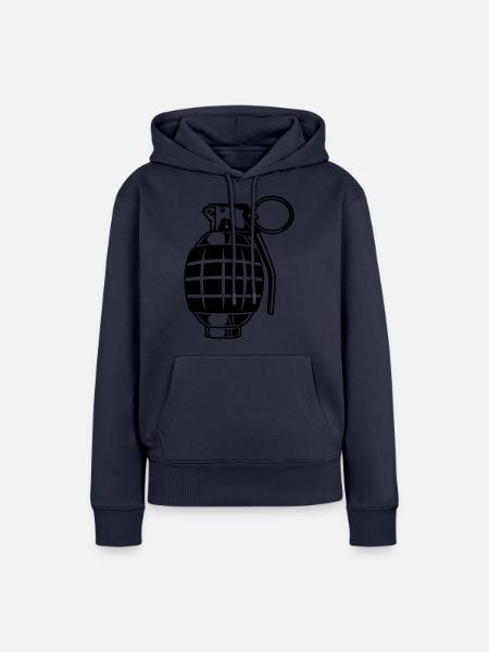 Granate Symbol - Frauen Premium Bio Hoodie - Navy