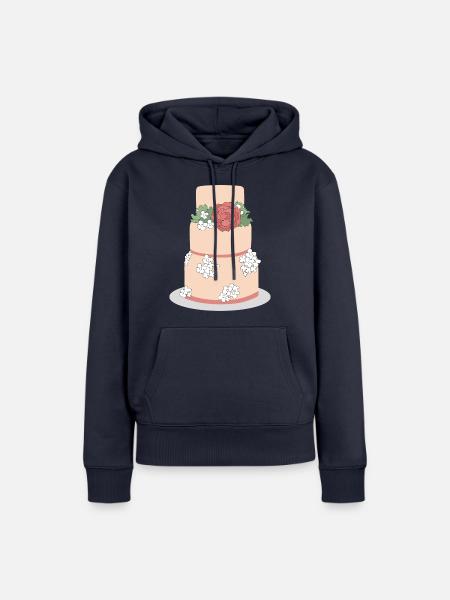 Torte - Frauen Premium Bio Hoodie - Navy