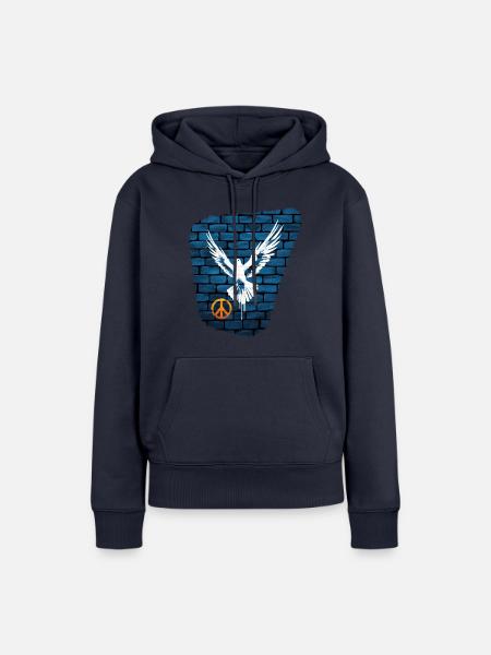 Taube des Friedens - Frauen Premium Bio Hoodie - Navy