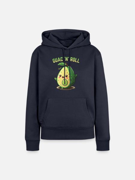 Avocado Guac N Roll - Frauen Premium Bio Hoodie - Navy