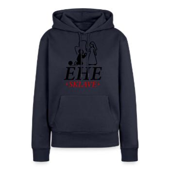 Ehesklave Hochzeit Brautpaar - Frauen Premium Bio Hoodie - Navy - Vorne - Julia (174cm)