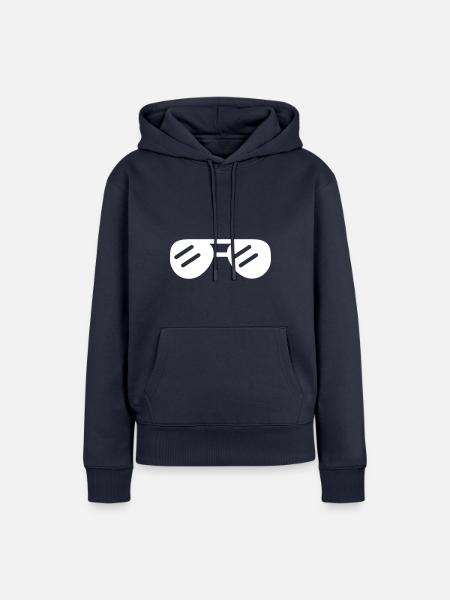 Sonnenbrille Symbol - Frauen Premium Bio Hoodie - Navy