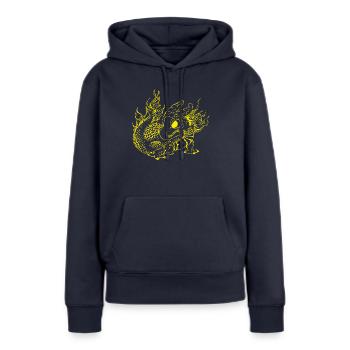 Little Dragon Children - Women’s Premium Organic Hoodie - navy - Front - Julia (174cm)