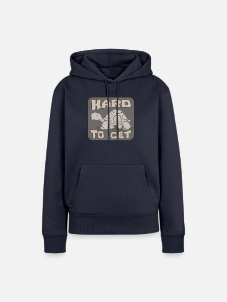 Schwer zu bekommen - Turtle - Frauen Premium Bio Hoodie - Navy