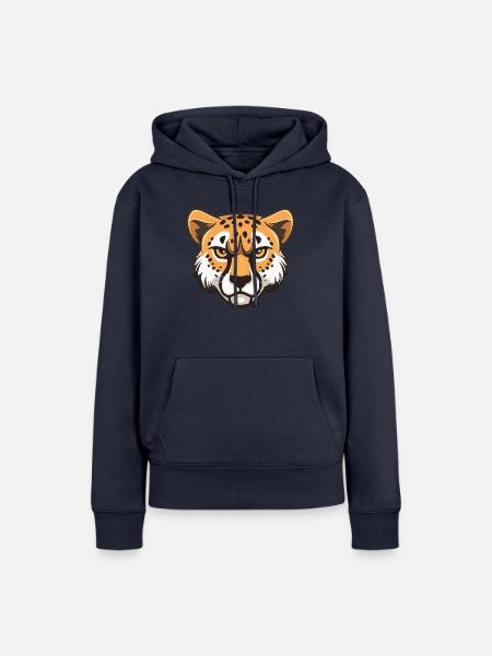 Gepard Animal - Frauen Premium Bio Hoodie - Navy