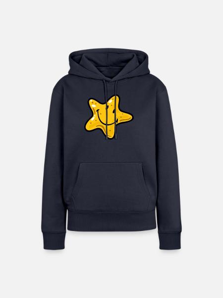 Smiley Star Fish - Frauen Premium Bio Hoodie - Navy