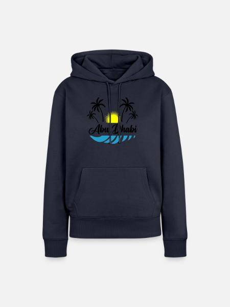abu dhabi - Frauen Premium Bio Hoodie - Navy