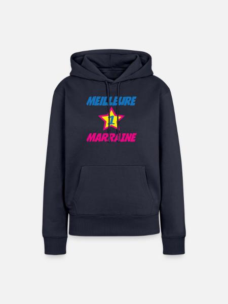 BESTE STORY - Frauen Premium Bio Hoodie - Navy