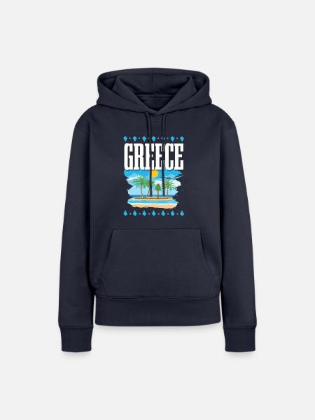 Greece - Frauen Premium Bio Hoodie - Navy
