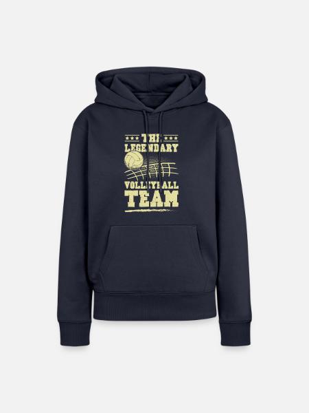 Volleyball team - Frauen Premium Bio Hoodie - Navy