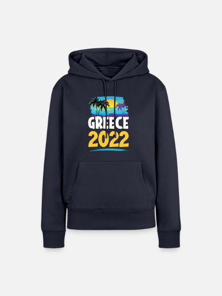 Greece 2023 - Frauen Premium Bio Hoodie - Navy