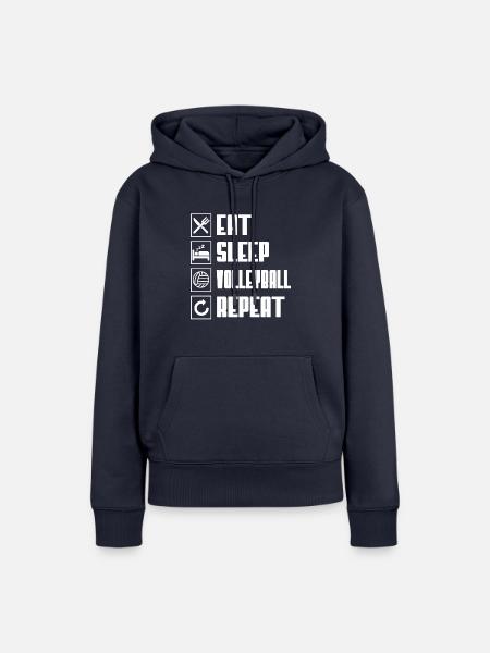 Volleyball - Frauen Premium Bio Hoodie - Navy