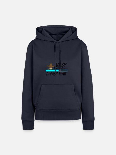 baby loading - Frauen Premium Bio Hoodie - Navy