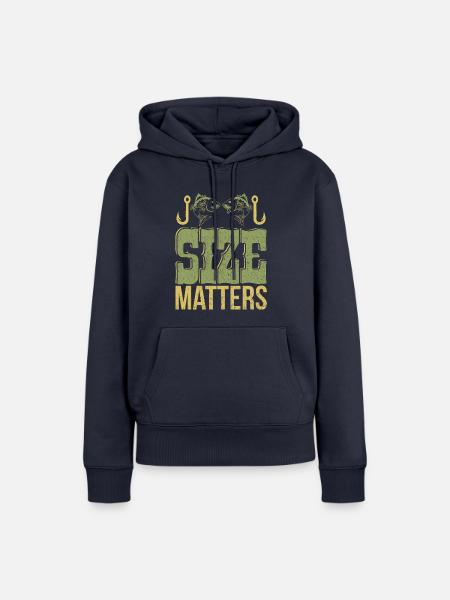 Angeln - Frauen Premium Bio Hoodie - Navy