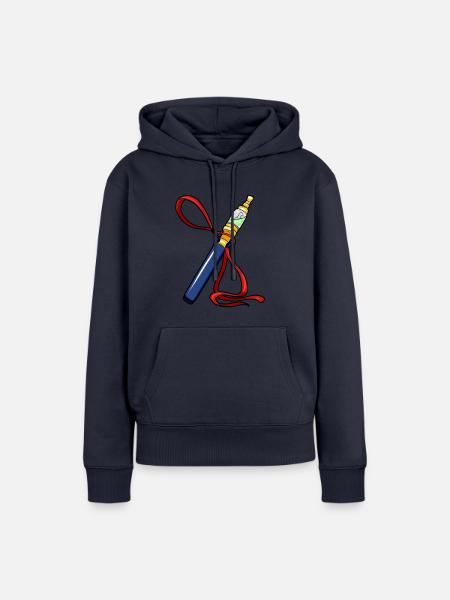 E-Zigarette elektronische Zigarette Raucher - Frauen Premium Bio Hoodie - Navy