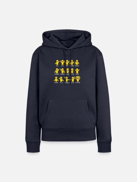 Nerd, Algebra Dance T-shirt - Frauen Premium Bio Hoodie - Navy