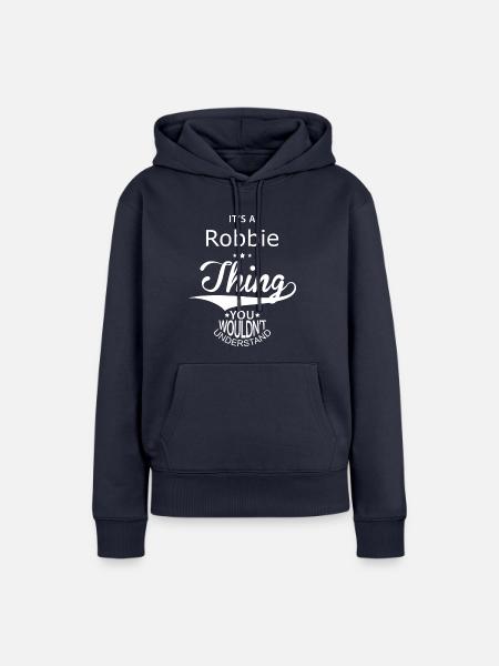 Robbie - Frauen Premium Bio Hoodie - Navy