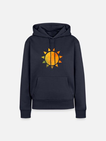 Sonne - Frauen Premium Bio Hoodie - Navy