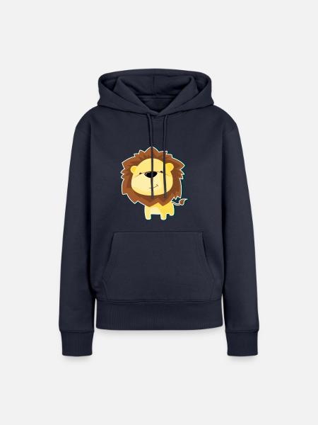 Loewe Lion - Frauen Premium Bio Hoodie - Navy