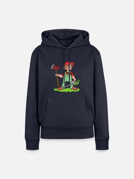 Gärtner - Frauen Premium Bio Hoodie - Navy