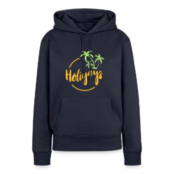 Ferien. Reise. Reise. Ferien. Ausflug. Geschenk - Frauen Premium Bio Hoodie - Navy - Vorne - Julia (174cm)