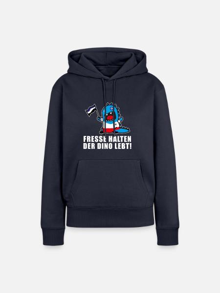 Dino - Frauen Premium Bio Hoodie - Navy