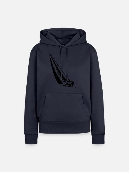 segelboot - Frauen Premium Bio Hoodie - Navy