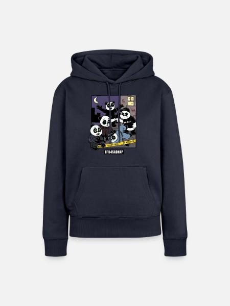 Pandas 4 Leben - Frauen Premium Bio Hoodie - Navy