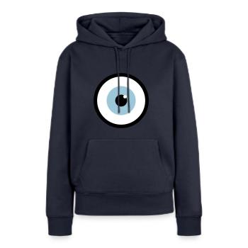 eye - Women’s Premium Organic Hoodie - navy - Front - Julia (174cm)