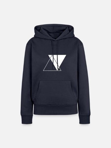 Dreieck - Abstrakt - Kunst - Frauen Premium Bio Hoodie - Navy