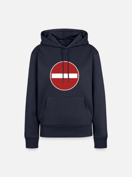 Einfahrt verboten! - Frauen Premium Bio Hoodie - Navy