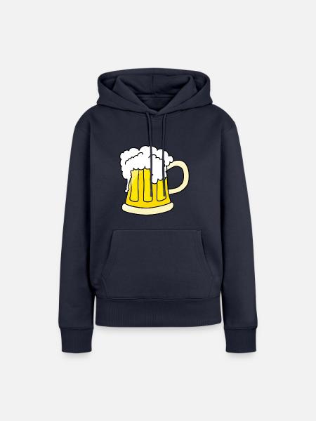 Bier - Frauen Premium Bio Hoodie - Navy