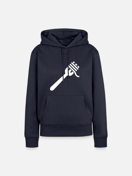 Spaghetti symbol - Frauen Premium Bio Hoodie - Navy