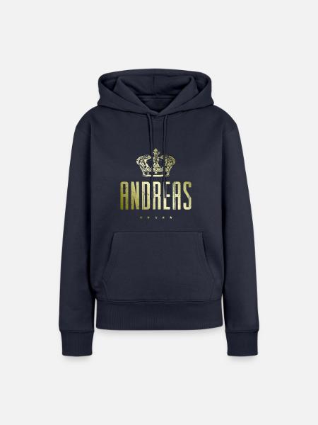 Andreas - Frauen Premium Bio Hoodie - Navy