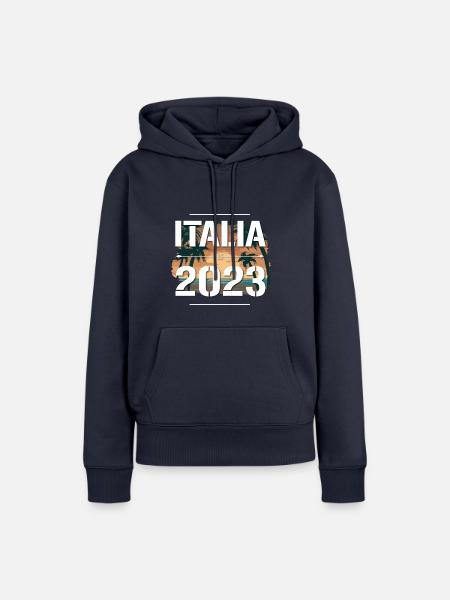 Italia 2023 - Frauen Premium Bio Hoodie - Navy