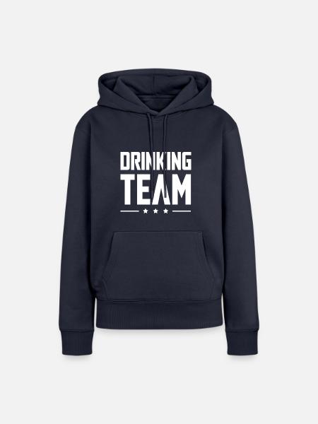 Drinking Team - Frauen Premium Bio Hoodie - Navy