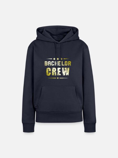Bachelor Crew - Frauen Premium Bio Hoodie - Navy