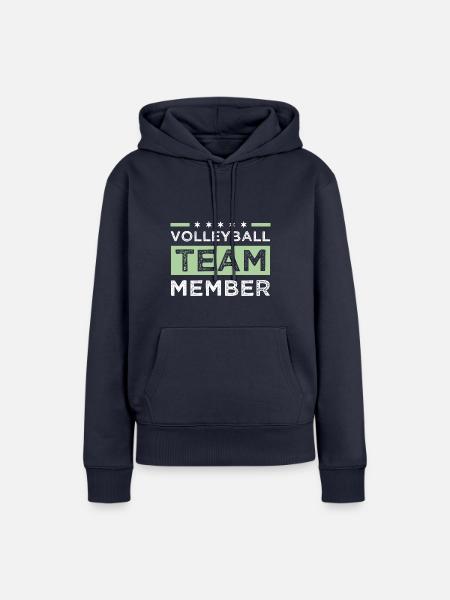 Volleyball Team - Frauen Premium Bio Hoodie - Navy