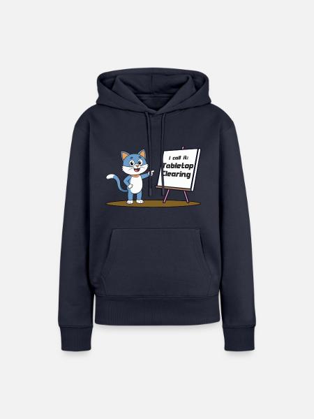 Tabletop Clearing - Frauen Premium Bio Hoodie - Navy