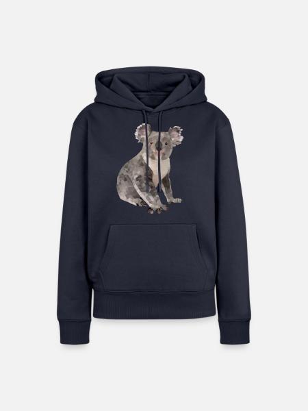 Koala - Frauen Premium Bio Hoodie - Navy