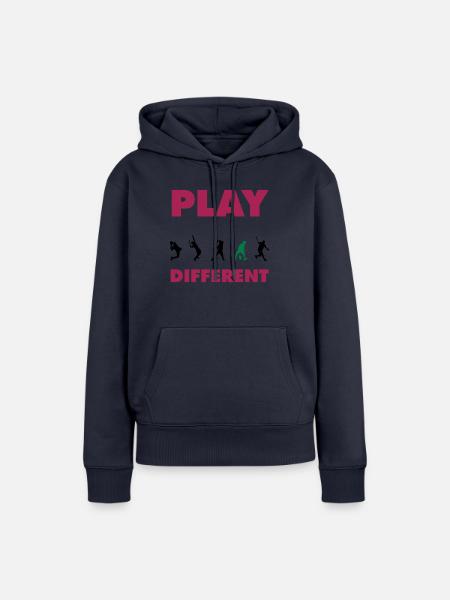 PLAY DIFFERENT 2 - Frauen Premium Bio Hoodie - Navy