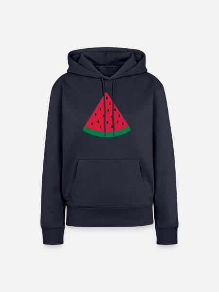 Wassermelone - Frauen Premium Bio Hoodie - Navy