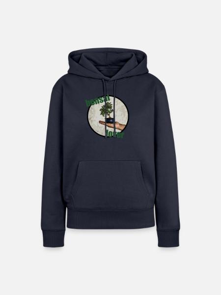 Bonsai-Liebhaber - Frauen Premium Bio Hoodie - Navy