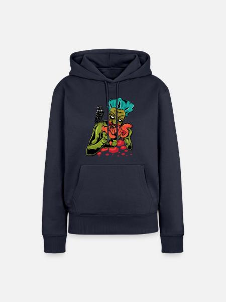 Zombie - Frauen Premium Bio Hoodie - Navy