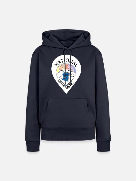 Buchwoche Freund der Bücher - Frauen Premium Bio Hoodie - Navy