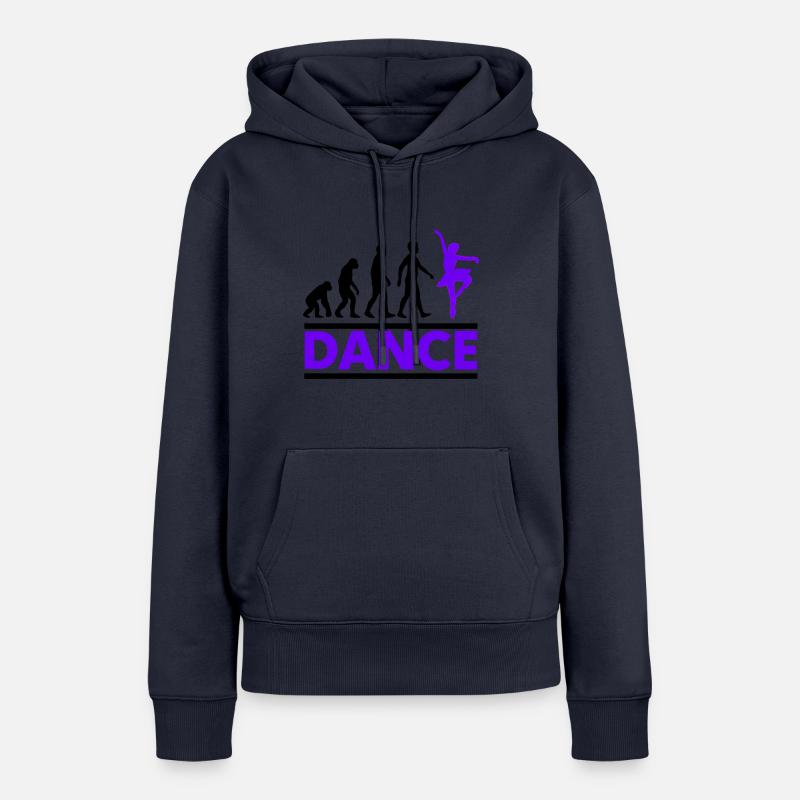 Danse Évolution Classique Féminine - Sweat à capuche Premium bio Femme - bleu marine