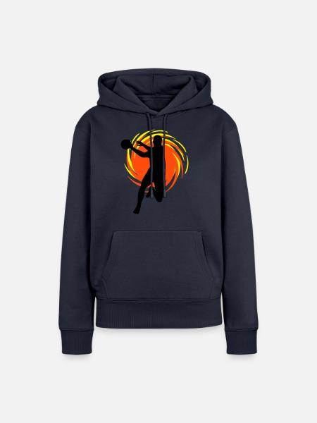 Wirbel Handballer - Frauen Premium Bio Hoodie - Navy