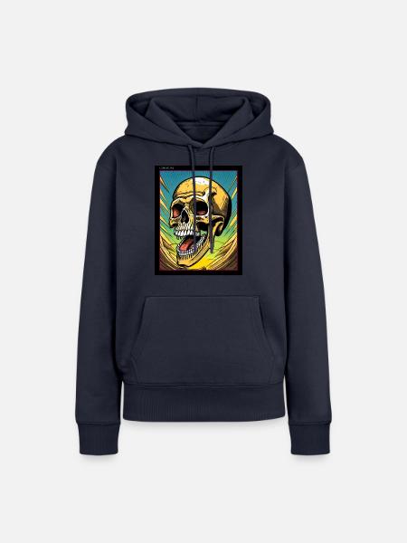 gedankenstürme four - Frauen Premium Bio Hoodie - Navy